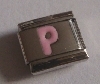 Letter P roze